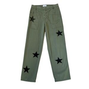 Pre-loved Pistola Star Print Tammy High Rise Trousers- Size S